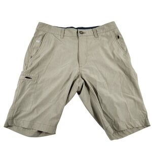 7Diamonds Mens Hybrid Shorts Size 30 Khaki Tan‎ Performance Stretch STS-1273